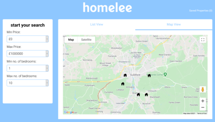 Property app screenshot